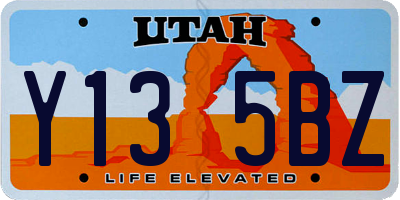 UT license plate Y135BZ