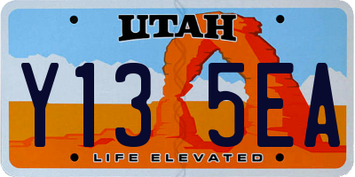 UT license plate Y135EA