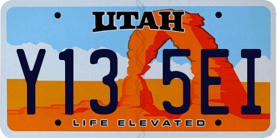 UT license plate Y135EI