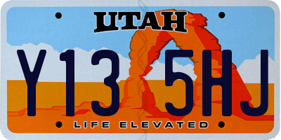 UT license plate Y135HJ