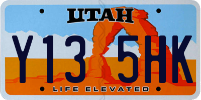 UT license plate Y135HK