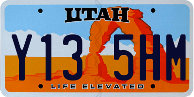 UT license plate Y135HM