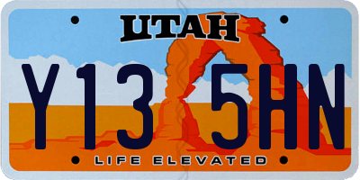 UT license plate Y135HN