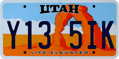 UT license plate Y135IK