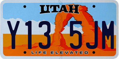 UT license plate Y135JM