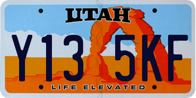 UT license plate Y135KF