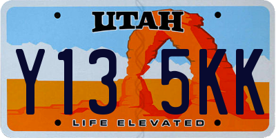 UT license plate Y135KK