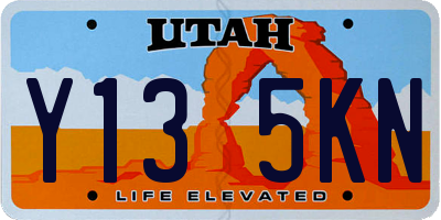 UT license plate Y135KN