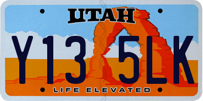 UT license plate Y135LK