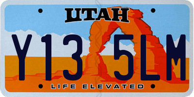 UT license plate Y135LM