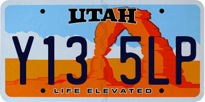 UT license plate Y135LP