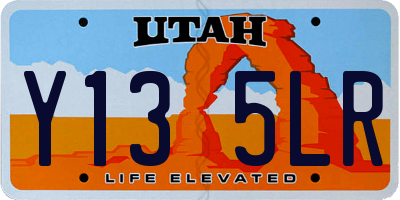 UT license plate Y135LR