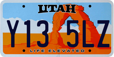 UT license plate Y135LZ