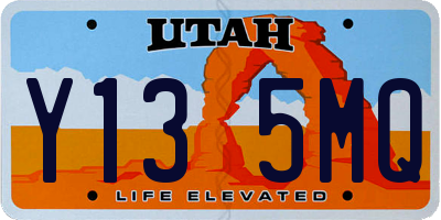 UT license plate Y135MQ