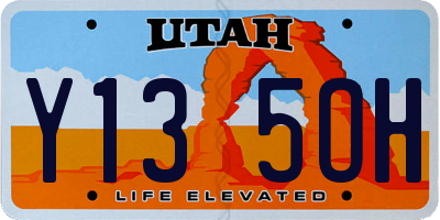 UT license plate Y135OH