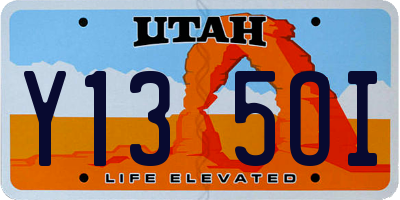 UT license plate Y135OI