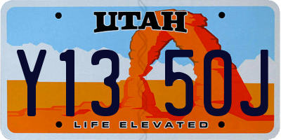UT license plate Y135OJ