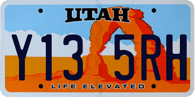 UT license plate Y135RH