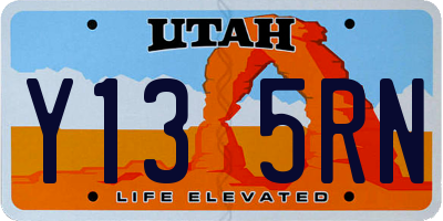 UT license plate Y135RN