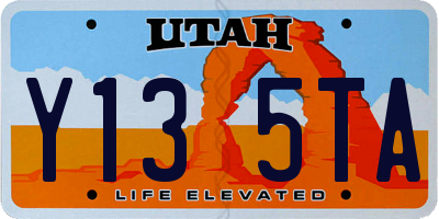 UT license plate Y135TA