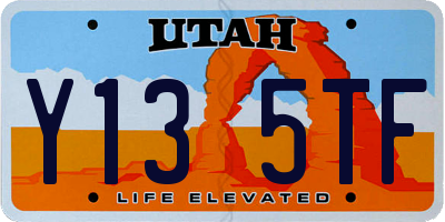 UT license plate Y135TF