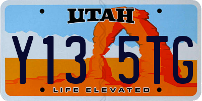 UT license plate Y135TG