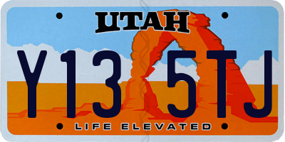 UT license plate Y135TJ
