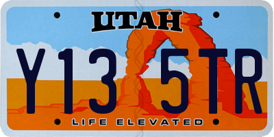 UT license plate Y135TR