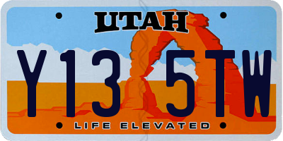 UT license plate Y135TW
