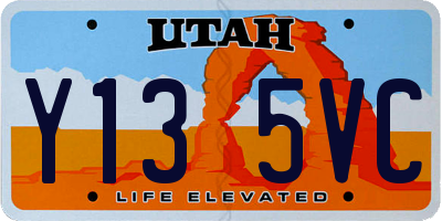 UT license plate Y135VC
