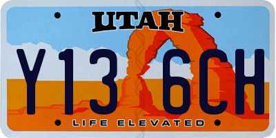 UT license plate Y136CH