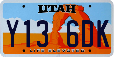 UT license plate Y136DK