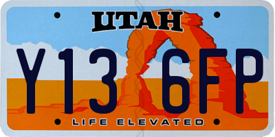 UT license plate Y136FP