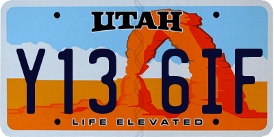 UT license plate Y136IF