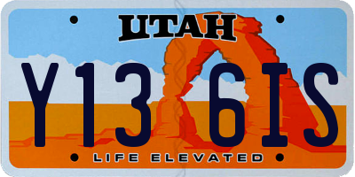UT license plate Y136IS