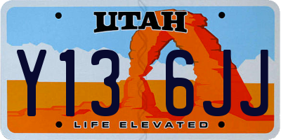 UT license plate Y136JJ