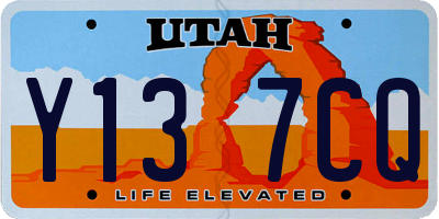 UT license plate Y137CQ