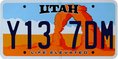 UT license plate Y137DM