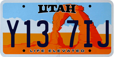 UT license plate Y137IJ
