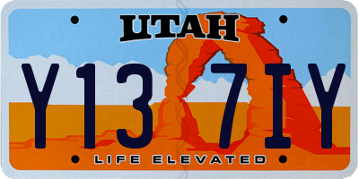 UT license plate Y137IY