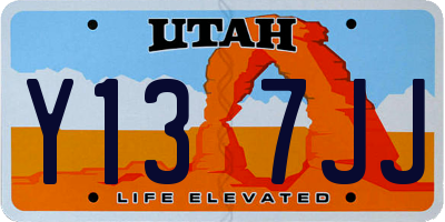 UT license plate Y137JJ