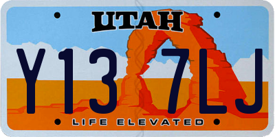 UT license plate Y137LJ