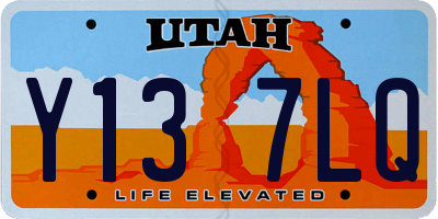 UT license plate Y137LQ