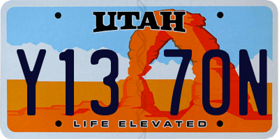 UT license plate Y137ON