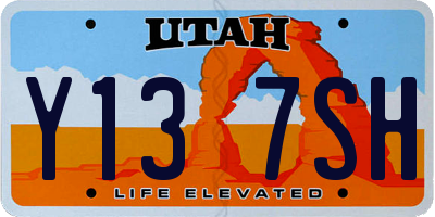 UT license plate Y137SH