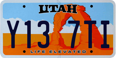 UT license plate Y137TI