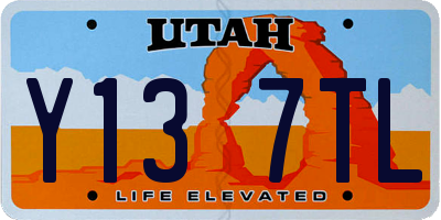 UT license plate Y137TL