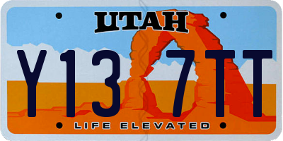 UT license plate Y137TT