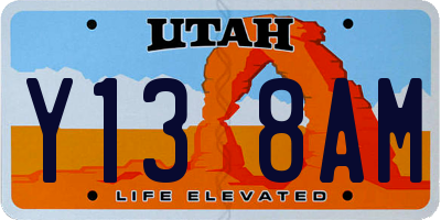 UT license plate Y138AM