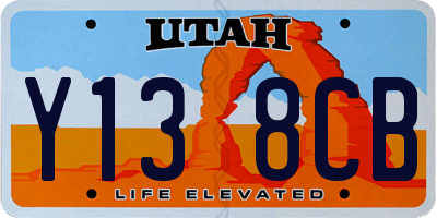 UT license plate Y138CB